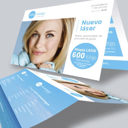 Realización de díptico para campaña publicitaria